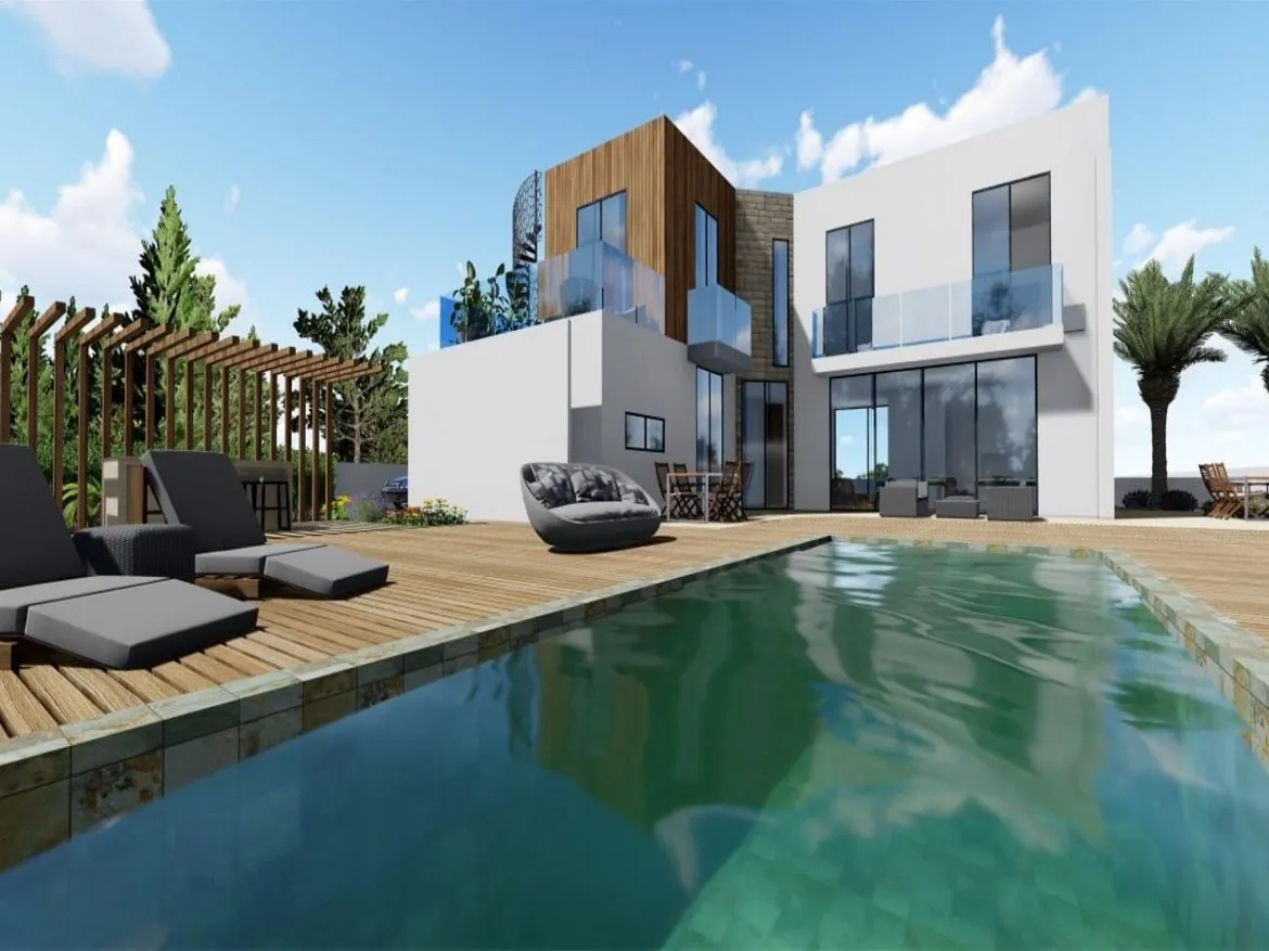 Luxury 4-Bedroom Villa with Private Pool / Sea View in Peyia, Paphos